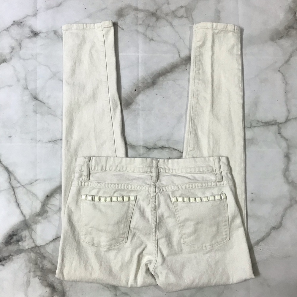 Arden B Skinny Light Tan Pants w/ Pocket Detail